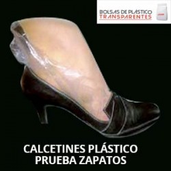 Calzas de Plastico Prueba Zapatos Transparentes