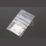 Bolsa de Plástico Transparente Polietileno Cierre Zip y Banda de Escritura  7x10 cm