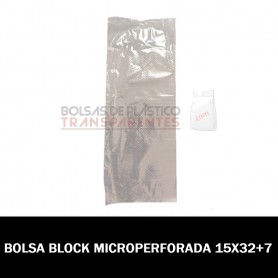 Bolsas Transparentes Microperforadas Pan 15x32+7