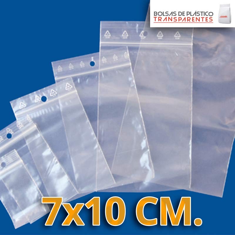 Bolsas de plastico autocierre 7x10 - Bolsas de plastico transparentes