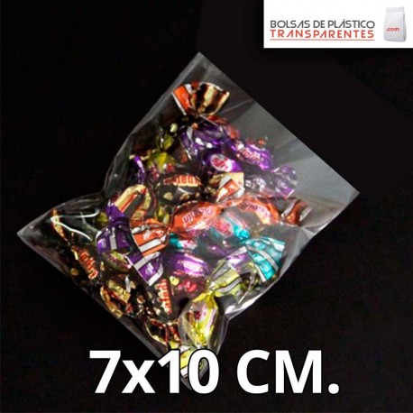 Bolsa de Plástico Transparente Polipropileno 7x10 cm