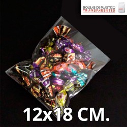 Bolsa de Plástico Transparente Polipropileno 12x18 cm