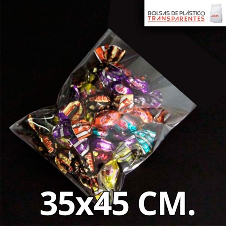 Bolsa de Plástico Transparente Polipropileno 35x45 cm