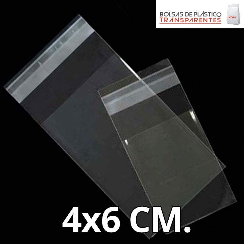 Bolsas con solapa adhesiva 4x6 - Bolsas de plastico transparentes