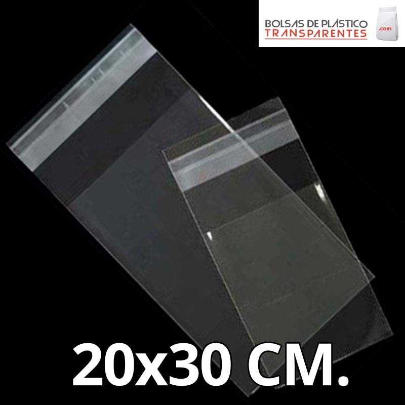 componente Preguntar desagradable Bolsas con solapa adhesiva 20x30 - Bolsas de plastico transparentes