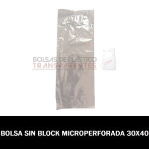 Bolsas Transparentes Microperforadas Pan 30x40