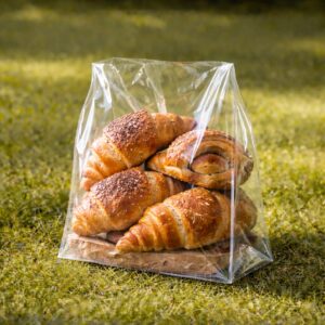 Bolsas de polipropileno transparentes con base