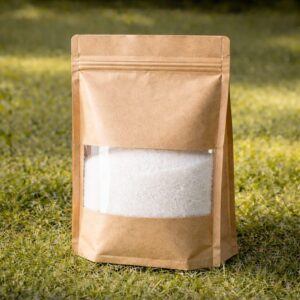 bolsas standup transparentes con ventana para alimentación y comercio