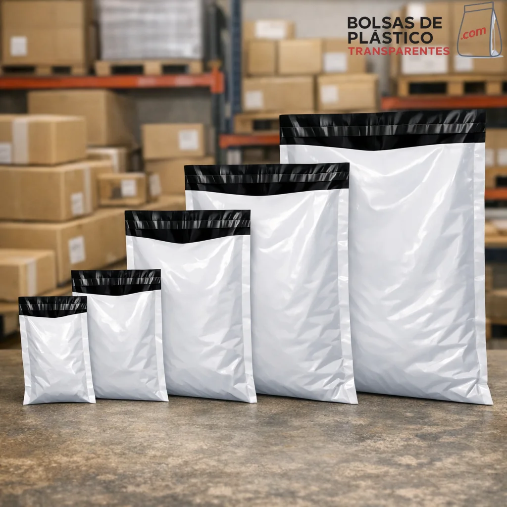 Tamaños de bolsas de mensajería para envíos ecommerce